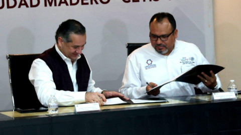 Firma Convenio de Colaboración Municipio de Madero y Cetis 109