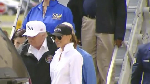 Donald Trump llega Houston Texas