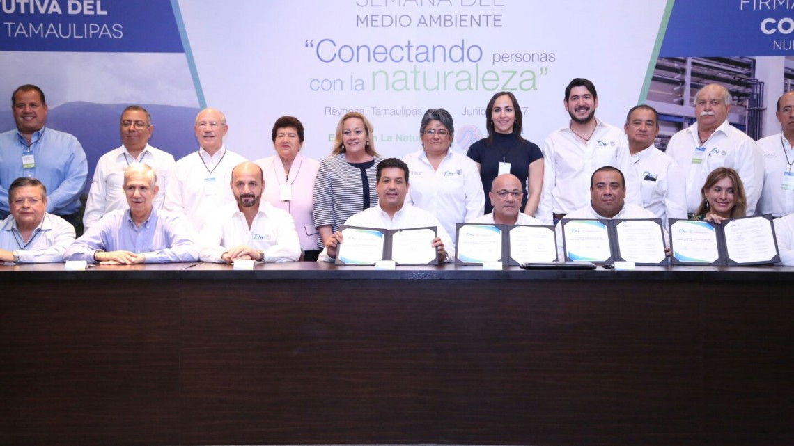 Firman en Reynosa el Programa Estatal de Calidad del Aire	