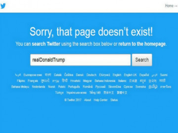 Eliminan cuenta de Twitter de Donald Trump por error