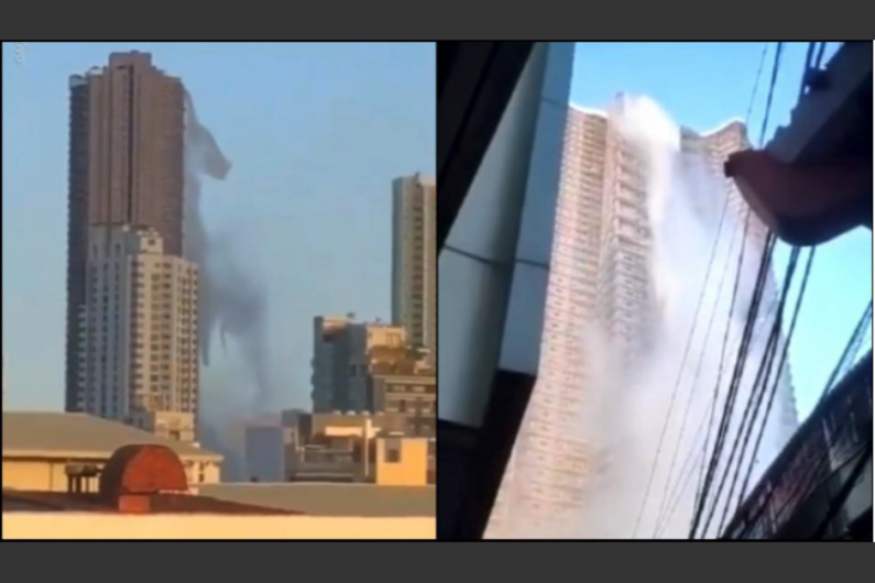 Captan increíble momento durante sismo en Filipinas