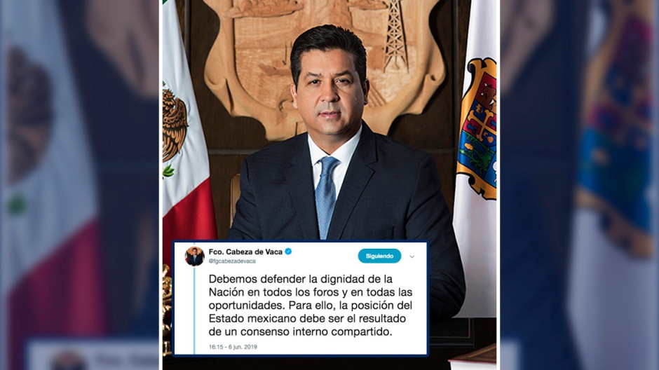 CDV llama a AMLO a reunir a gobernadores, legisladores y sociedad civil para responder a Trump