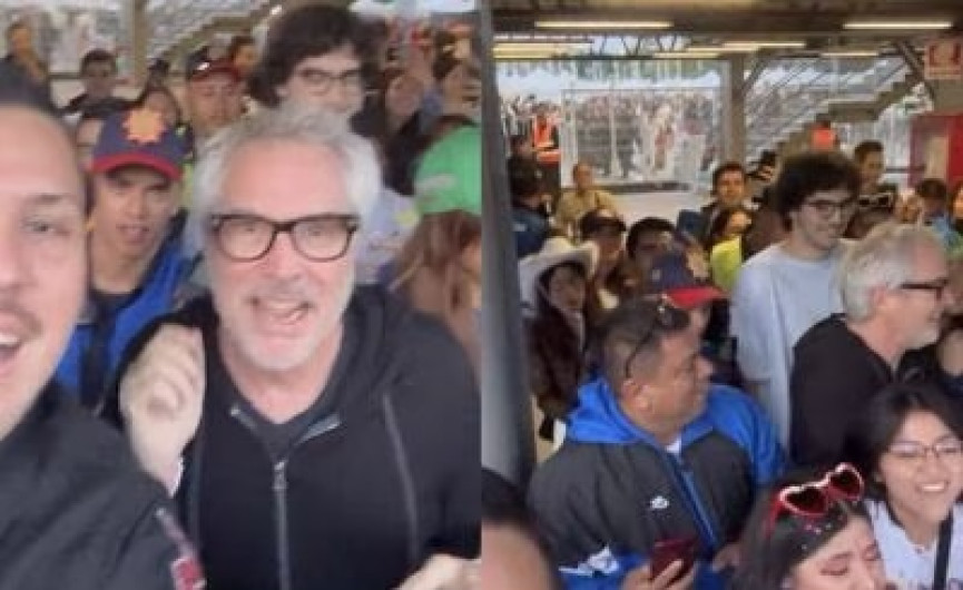 Captan a Alfonso Cuarón en la última fecha de Taylor Swift