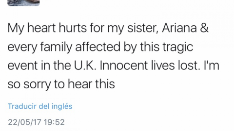 Celebridades lamentan el atentado en Manchester