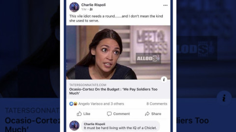 Policía que sugirió balazo a legisladora demócrata, es despedido