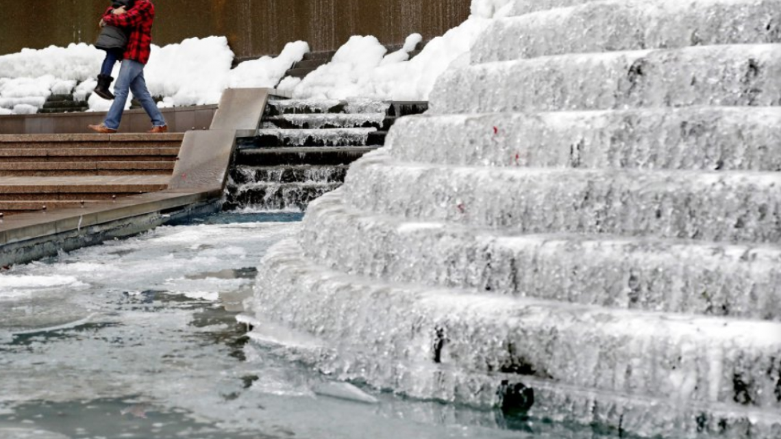 Heladas en EU y Canadá en imágenes