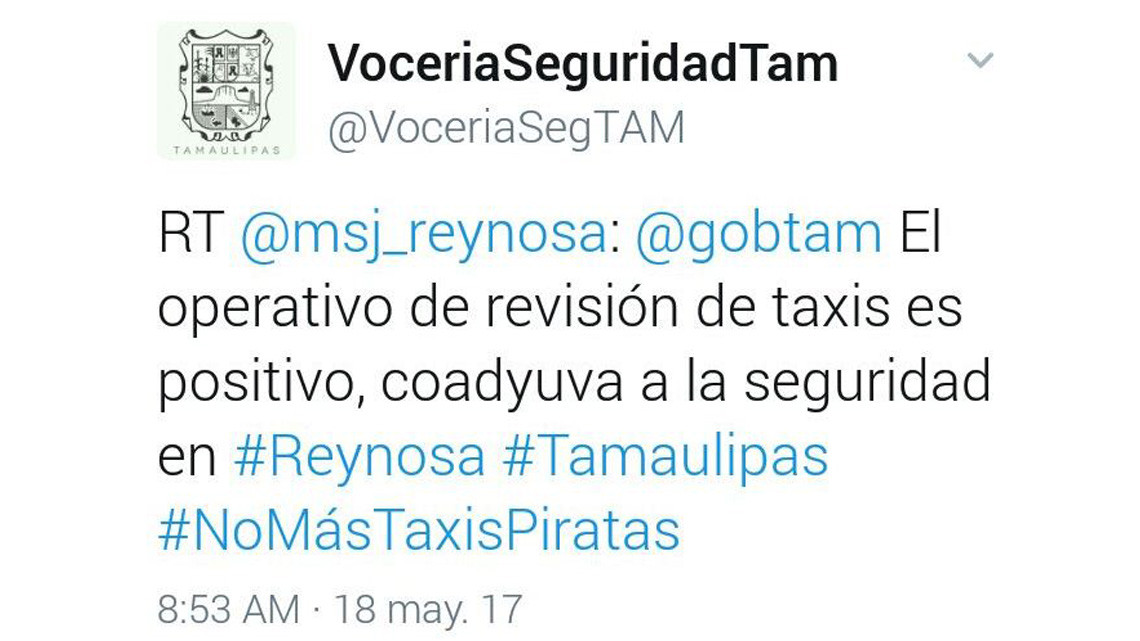 Gob. Tam. pone fuera de circulación 161 vehículos