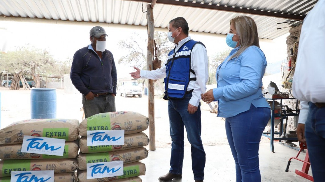 GobTam y Sebien lleva beneficios a familias de  Bustamante