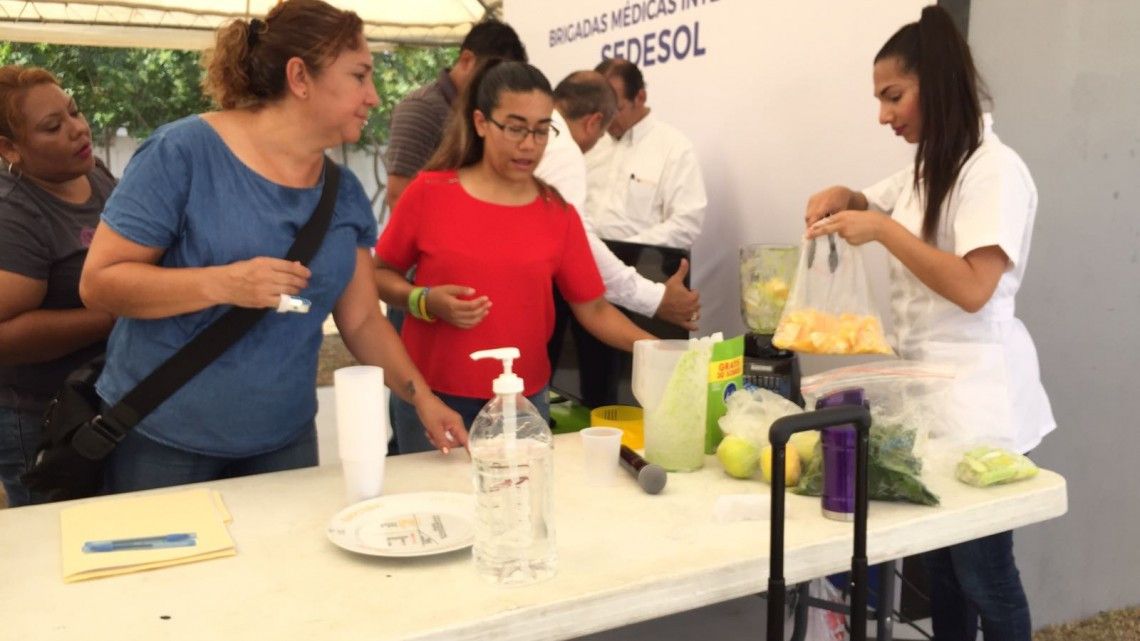 Vecinos de la colonia Lucio Blanco recibió atención medica de Brigada Médica Integral 