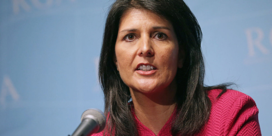 A Trump si le importa el planeta: Nikki Haley