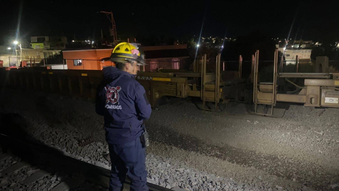 Diez vagones de tren descarrilan en Zacatecas; no hay heridos