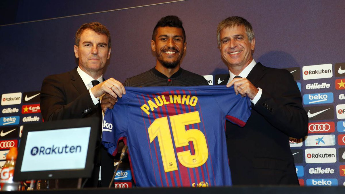 Paulinho Bezerra es presentado como nuevo jugador del Barcelona