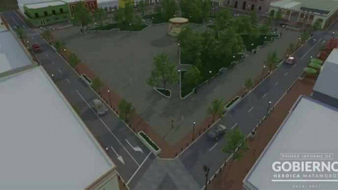 Modernizarán la plaza principal de Matamoros