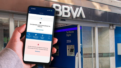 Usuarios reportan caída de la app de BBVA este lunes 13 de octubre