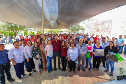 Dio el Alcalde Carlos Peña Ortiz inicio al programa Atrapa la Grasa 