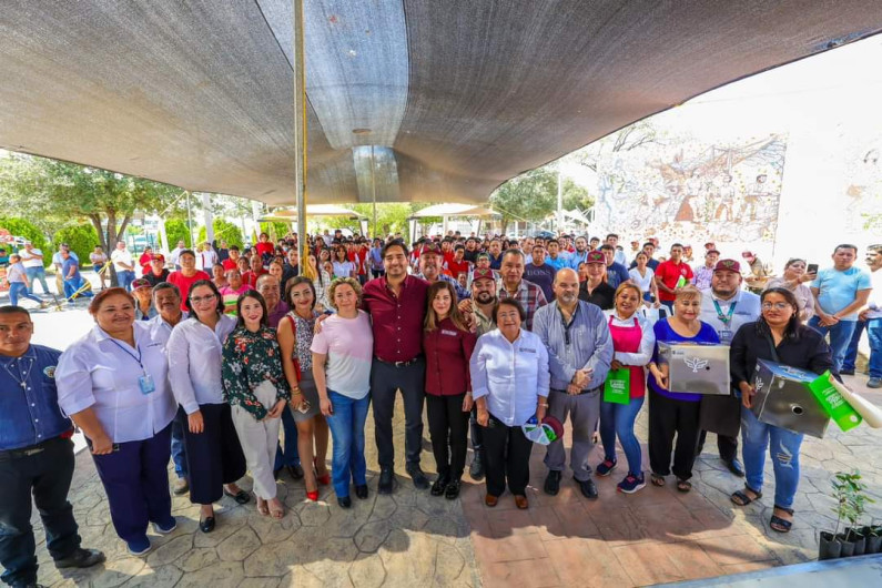 Dio el Alcalde Carlos Peña Ortiz inicio al programa Atrapa la Grasa 