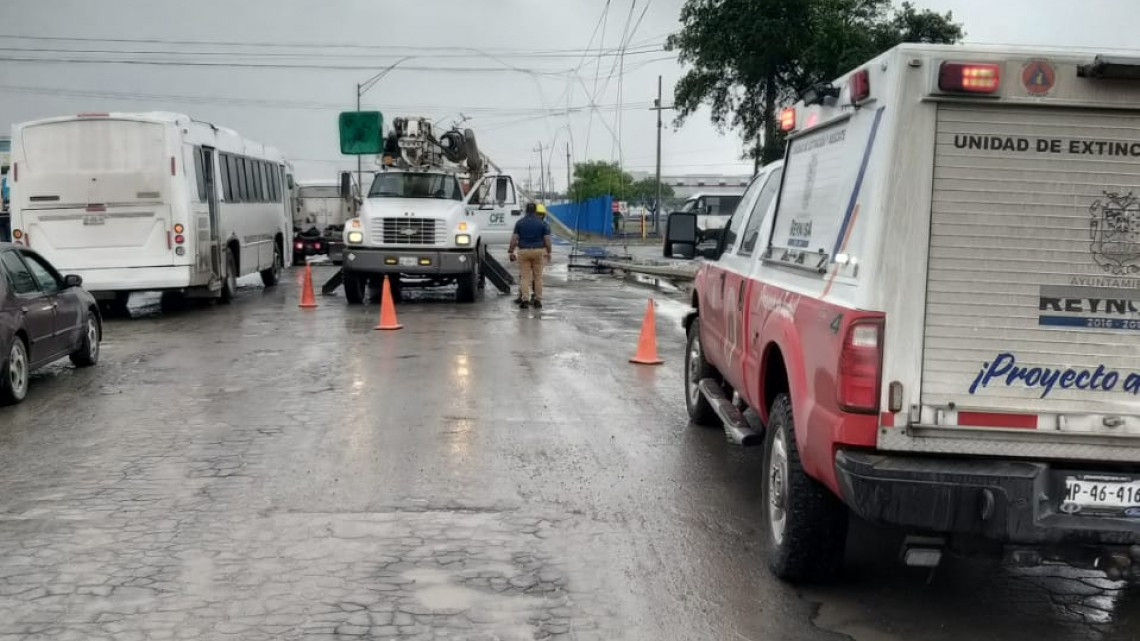 Afecta lluvia a habitantes de la zona sur de Reynosa