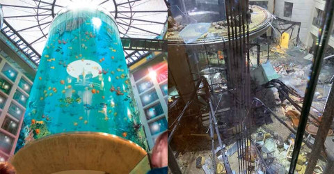 Investigan ruptura de acuario gigante en Berlín