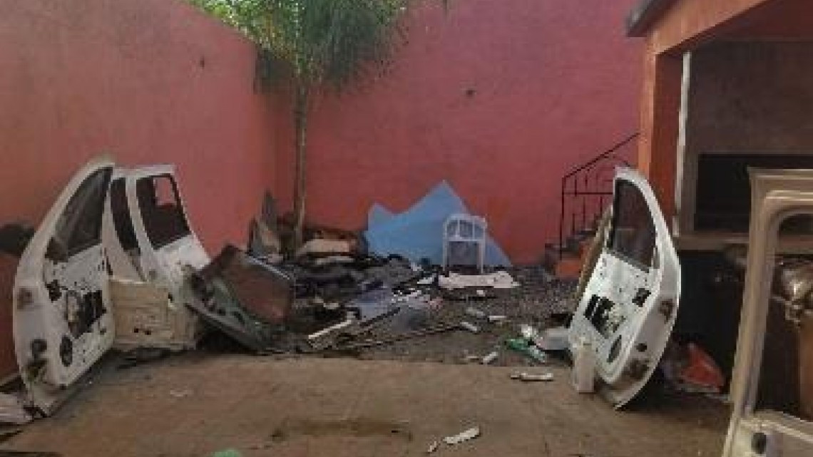 Aseguran taller de blindaje artesanal