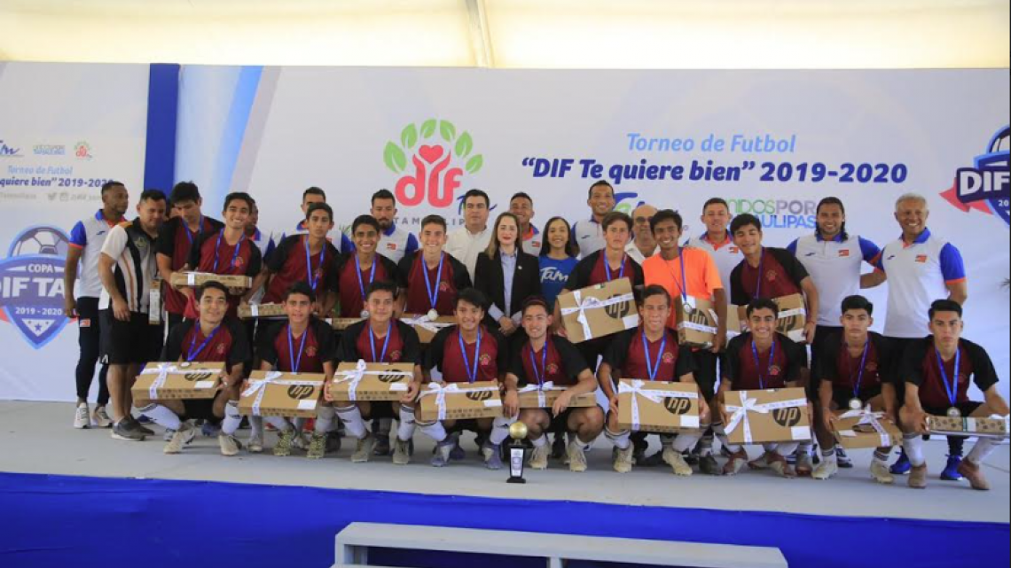 Premian a ganadores del torneo estatal de la copa DIF Tam