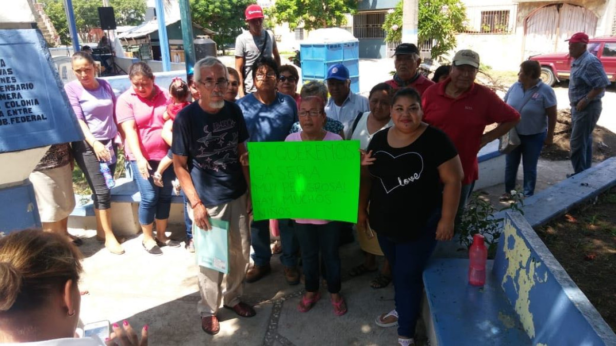 Vecinos se manifestaron en contra de construcción de gasera