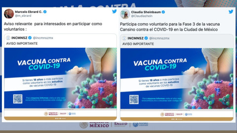 Marcelo Ebrard invita a ser voluntario en vacuna contra COVID-19