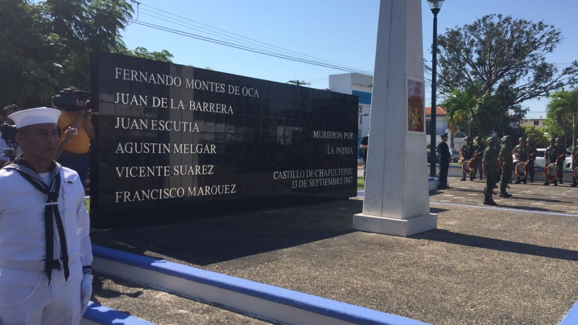 Recuerdan en Madero con honores a los Niños Héroes de Chapultepec