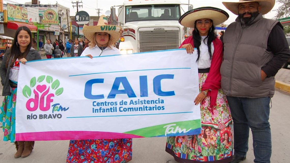 Participa DIF Río Bravo en magno desfile revolucionario