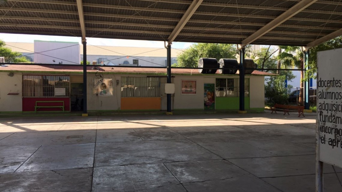 Explota transformador en jardín de niños en Matamoros