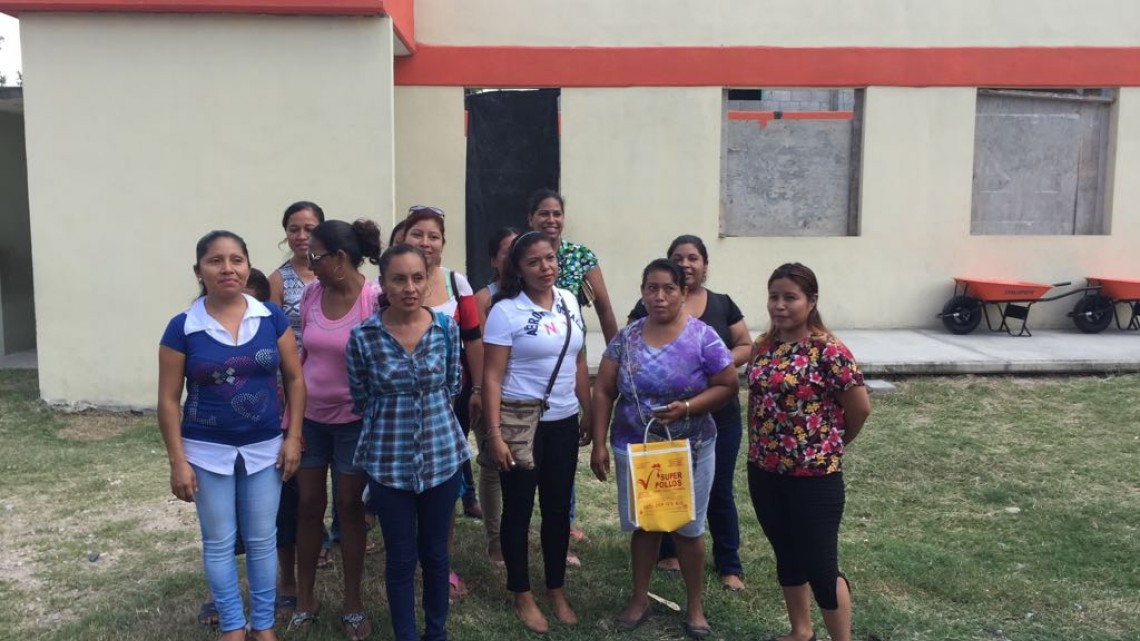Sin terminar comedor de escuela primaria de Altamira