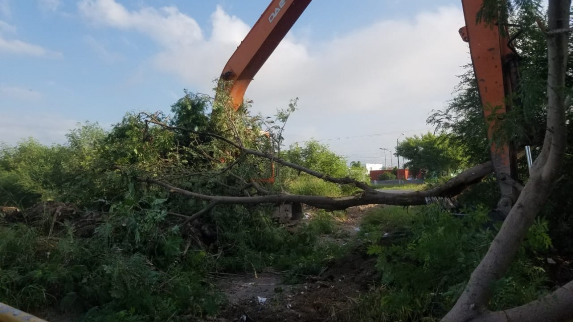 Desazolvan cuadrillas municipales dren pluvial