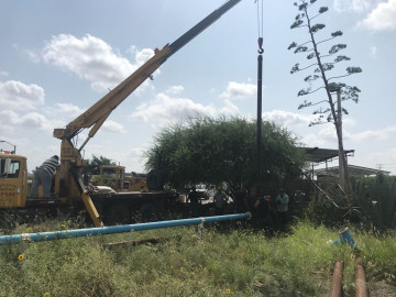Trabaja COMAPA en equipo de bombeo para abastecer Valle Soleado