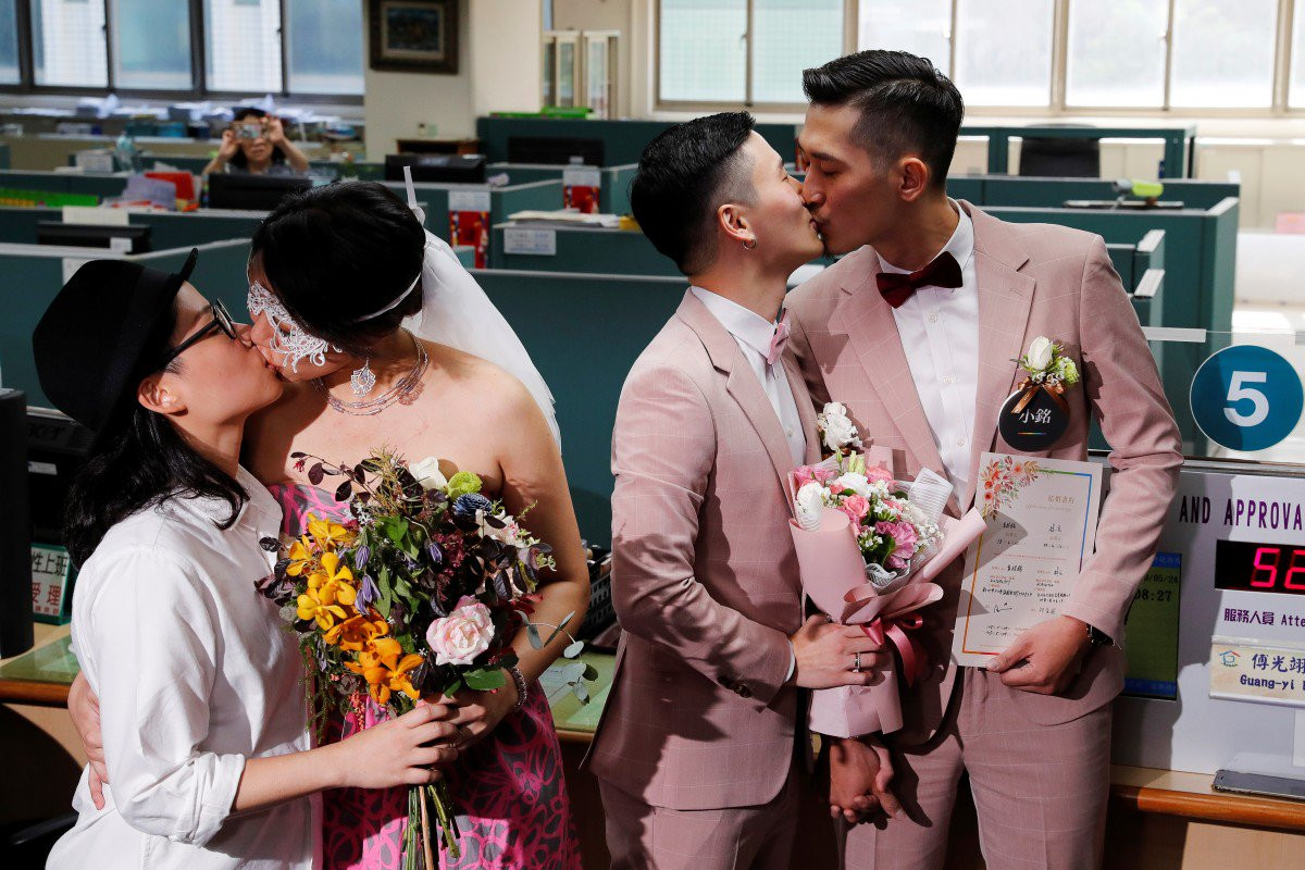 Taiwán celebra las primeras bodas entre parejas del mismo sexo