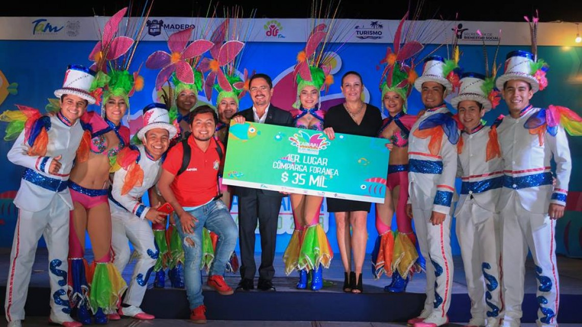 Se realiza premiación de los ganadores del Carnaval Playa Miramar 2018