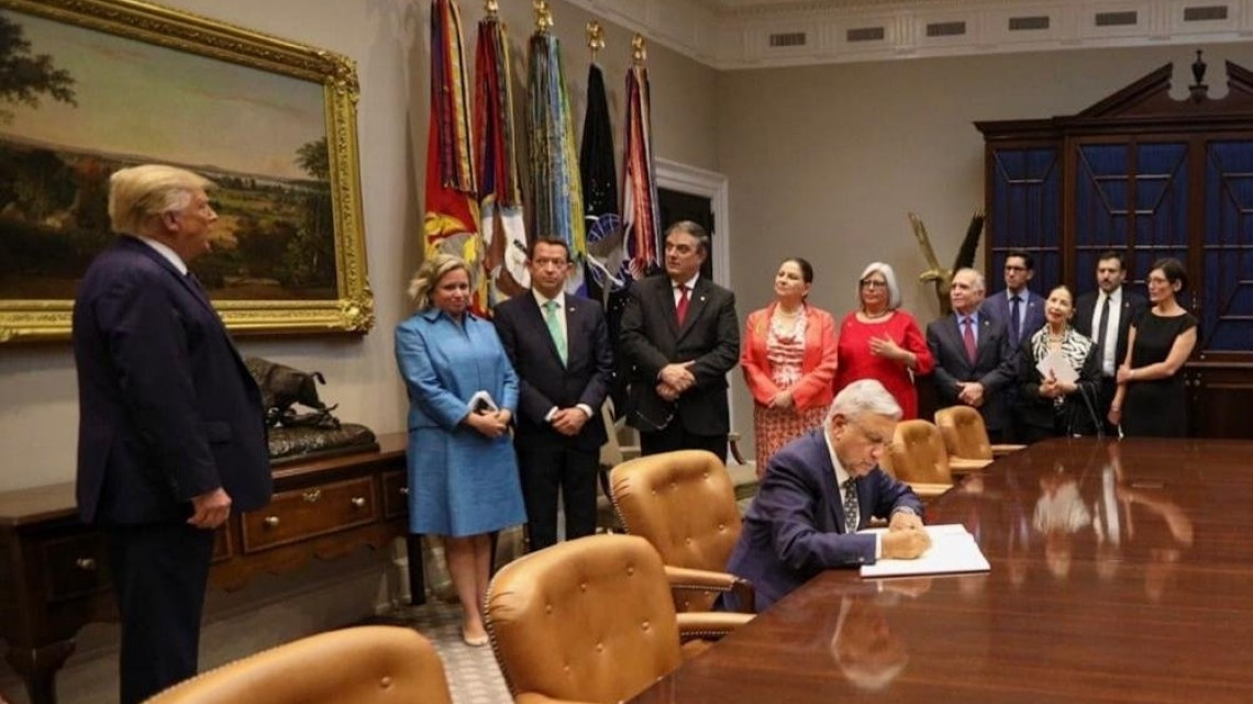 Donald Trump recibe a AMLO en la Casa Blanca