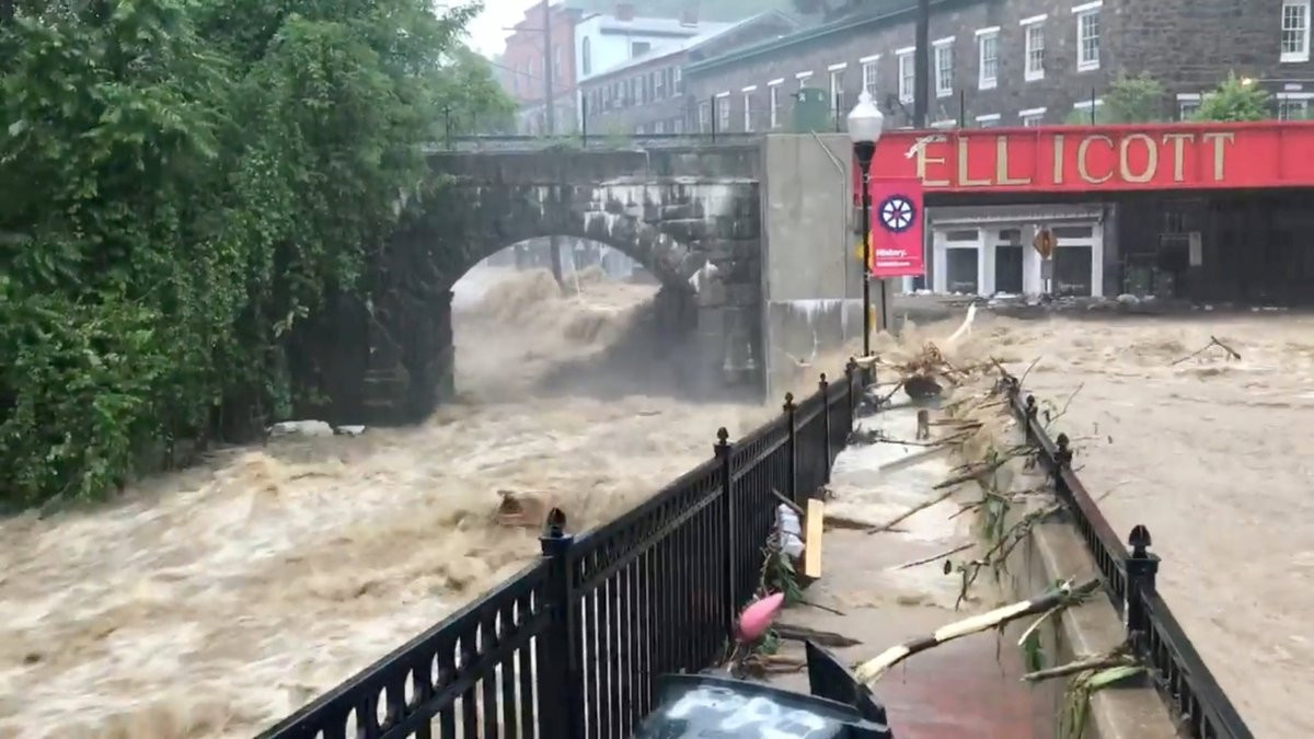 Al menos un desaparecido tras inundaciones relámpago en el estado de Maryland