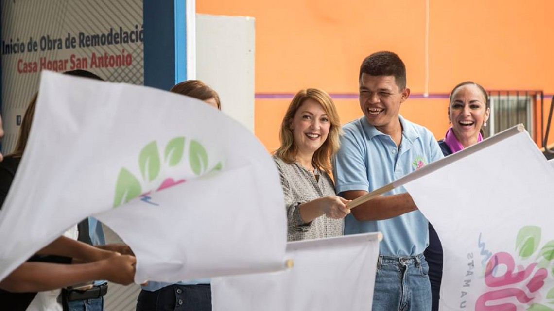 Presidenta de DIF Tamaulipas da banderazo para inicio de obras