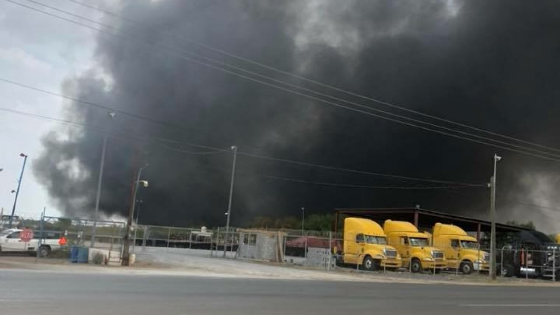 Incendio en Gruas Vago