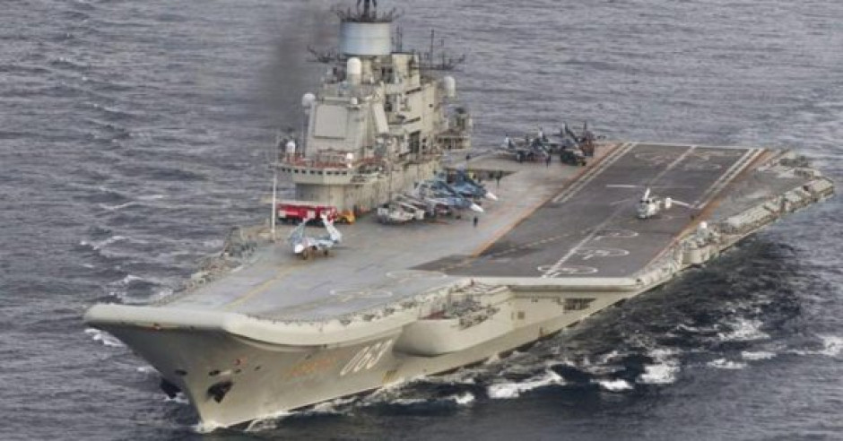 Extinguido el incendio en el portaviones ruso 