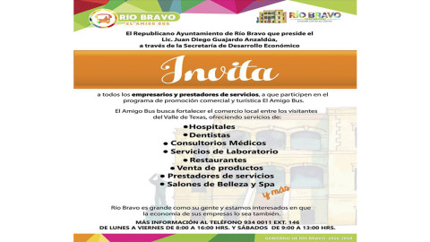 Invitan a integrarse al programa "El Amigo Bus"