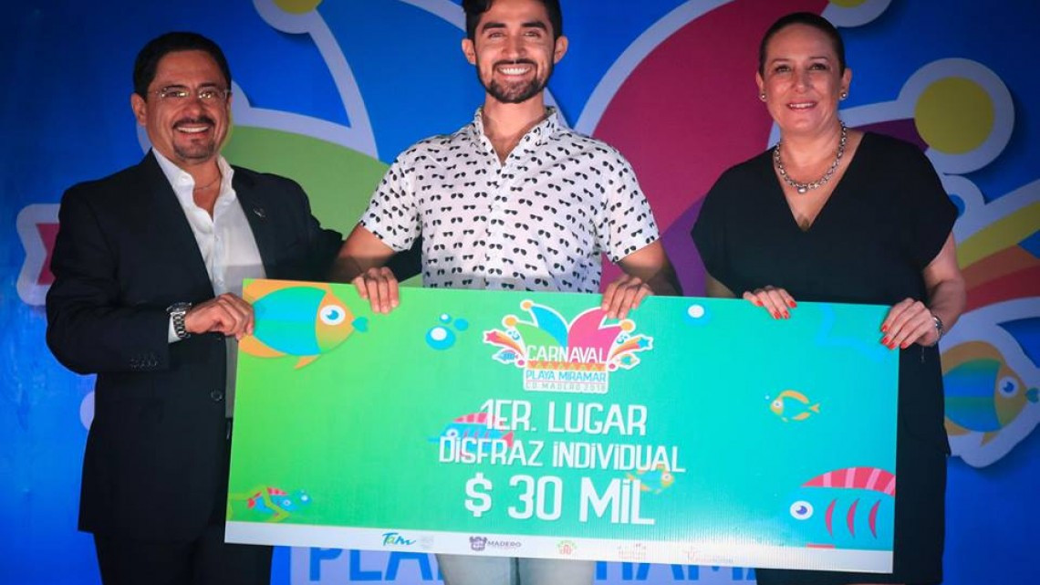 Se realiza premiación de los ganadores del Carnaval Playa Miramar 2018
