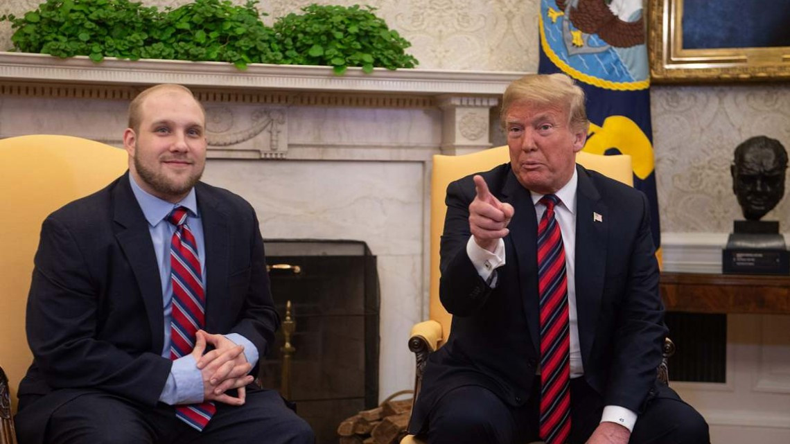 Trump recibe a estadounidense liberado por Venezuela