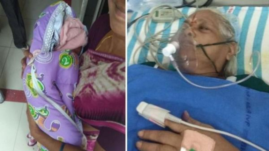 Mujer de 73 años da a luz a gemelas en La India