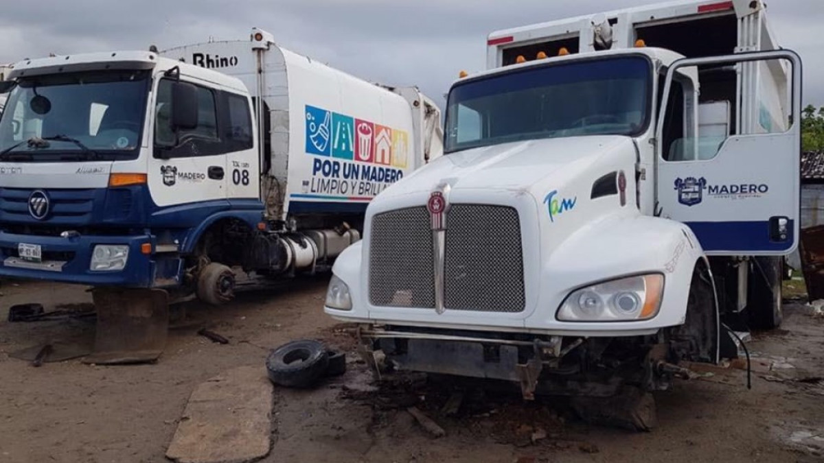 Al fierro viejo camiones chinos recolectores de basura 