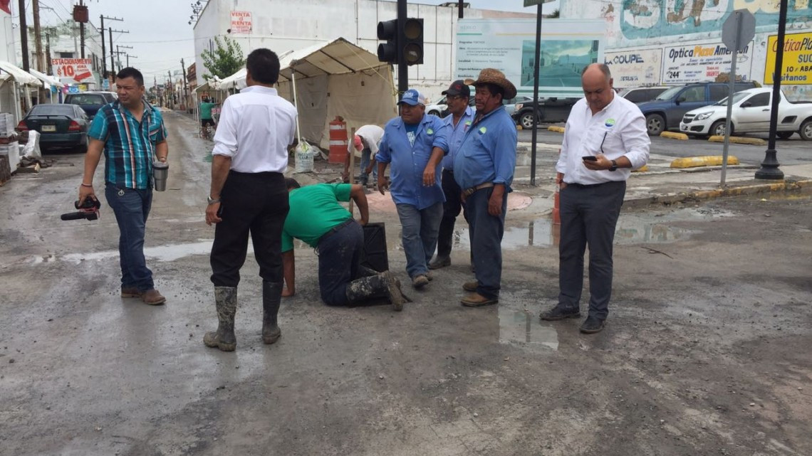 Restablecen suministró de agua en la zona centro de Matamoros 
