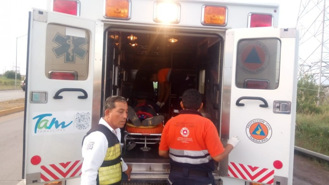 Accidente vehicular, arroja 12 lesionados en el puerto de Altamira
