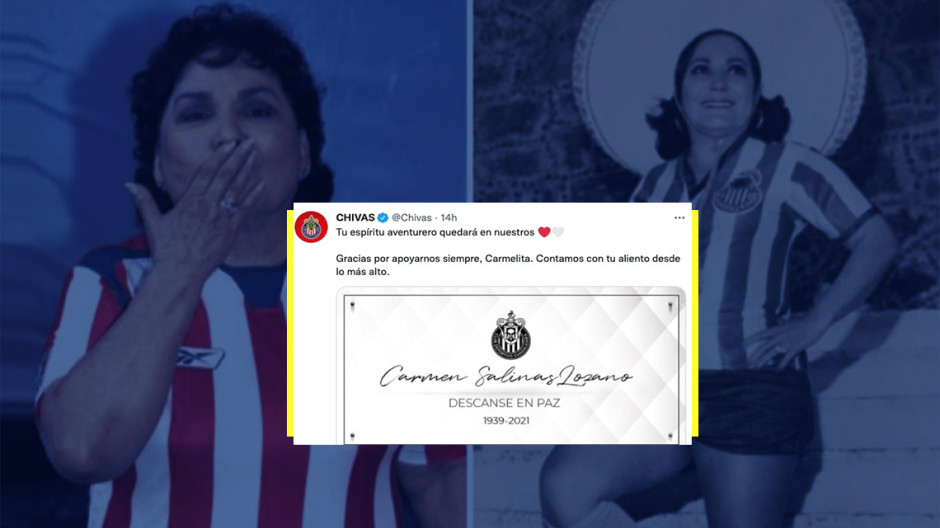 “Contamos con tu aliento desde lo más alto”, el emotivo mensaje de Chivas tras fallecimiento de Carmelita Salinas 