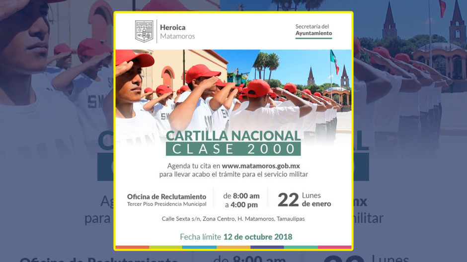 Ayuntamiento invita a realizar su servicio militar