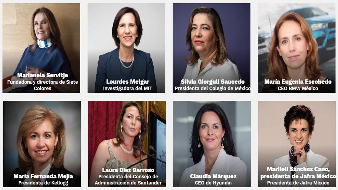 Ellas son las 100 mujeres mexicanas más poderosas del 2020, según la revista Forbes