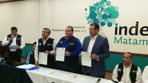 Realizan firma de convenio entre INDEX Matamoros y Conalep Tamaulipas